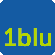 Icon Webhosting, Homepage, Server, Onlinespeicher, Webbaukasten & Domains: 1blu